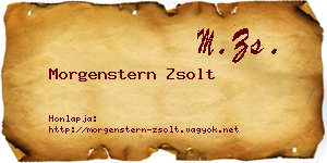 Morgenstern Zsolt névjegykártya